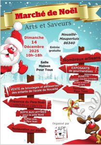 Marché de Noël 2025 Nouaillé Maupertuis Vienne 86 idées cadeaux
